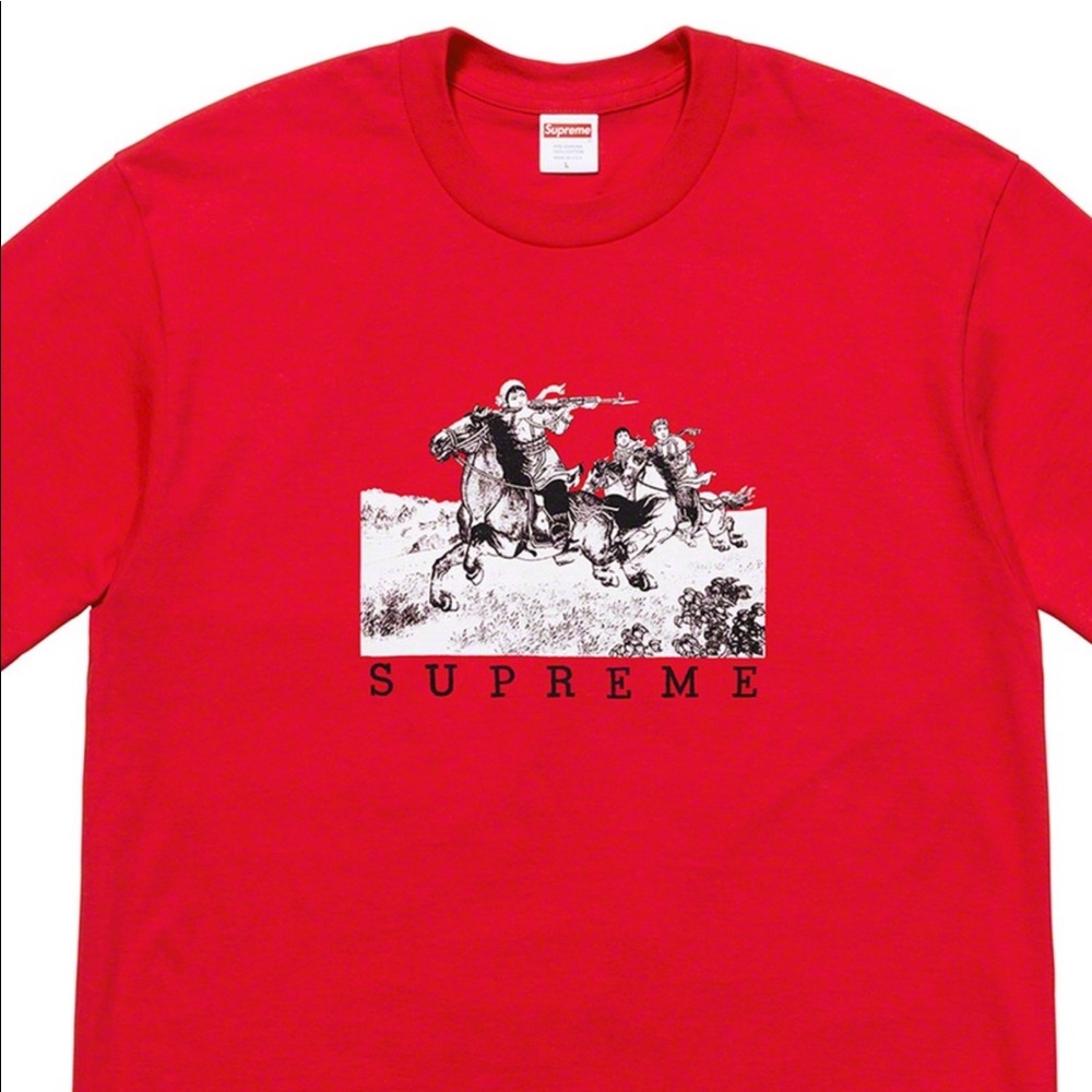 Supreme rider tee red XL authentic tshirt red